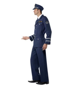Vierziger Jahre Soldaten Kostüm -Halloween Kostüme Geschäft 40s airforce soldaten kostuem uniform kostuem vierziger jahre soldaten kostuem seitenansicht 23181