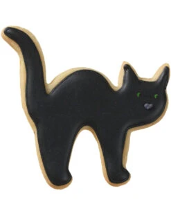 Plätzchenform Katze 8cm -Halloween Kostüme Geschäft austechform halloween katze klein plaetzchenform mit halloween motiv weihnachtsplaetzchen form fuer katzen fans 28574 3