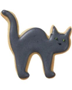 Plätzchenform Katze 8cm -Halloween Kostüme Geschäft austechform halloween katze klein plaetzchenform mit halloween motiv weihnachtsplaetzchen form fuer katzen fans 28574 4