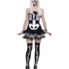 Skelett Ballett Kostüm -Halloween Kostüme Geschäft ballett skelett kostuem skelett ballerina verkleidung halloween sexy skeleton dress 21048