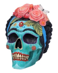 Calavera De Azucar Totenschädel 19cm -Halloween Kostüme Geschäft calavera de azucar totenkopf calavera de azucar skull dia de los muertos figur 54563 03
