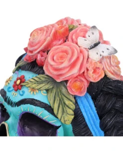 Calavera De Azucar Totenschädel 19cm -Halloween Kostüme Geschäft calavera de azucar totenkopf calavera de azucar skull dia de los muertos figur 54563 05