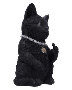 Freche Katze Zeigt Mittelfinger 16,5cm -Halloween Kostüme Geschäft cattitude katze zeigt mittelfinger cattitude cat showing middle finger gothic deko geschenkartikel 53939 4