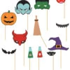 12er Pack Halloween Fotobox Accessoires