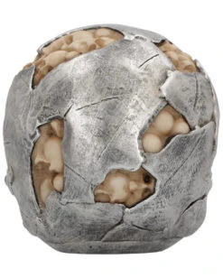 Fraktur Totenschädel 16cm -Halloween Kostüme Geschäft fracture totenkopf fracture totenschaedel fracture skull gothic deko 54583 03