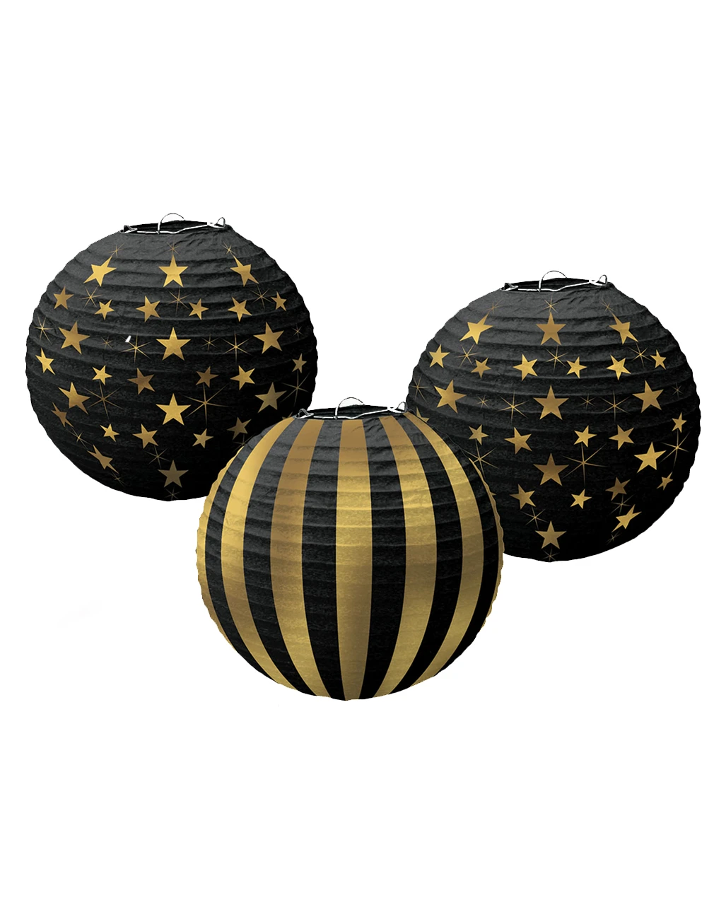 Glitz & Glam Lampions Im Set 3 Stück 3 Glitz & Glam Lampions Im Set 3 Stück