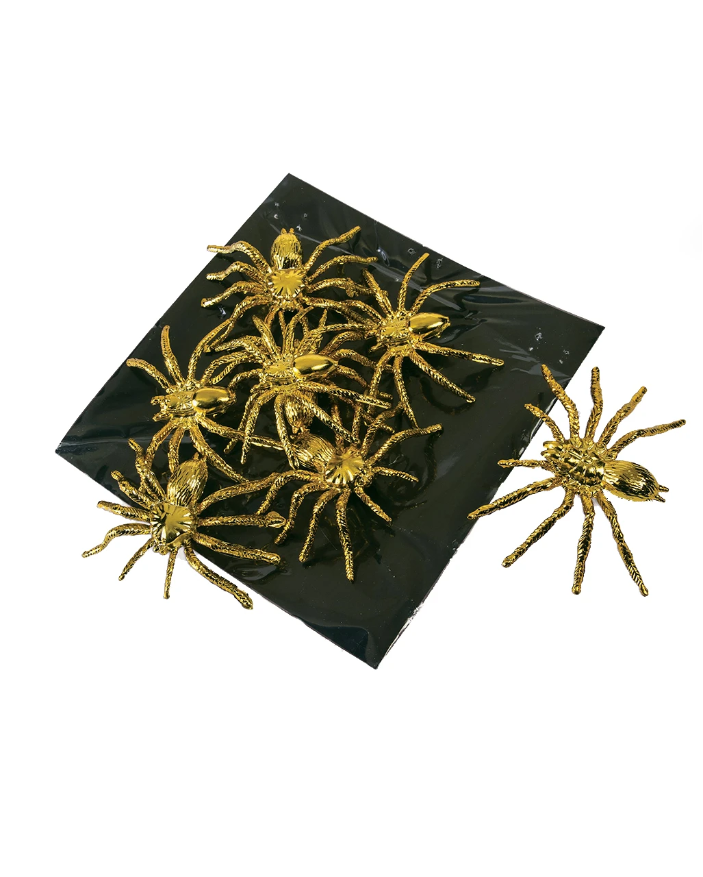 Goldene Deko Spinnen 8 Stück 3 Goldene Deko Spinnen 8 Stück