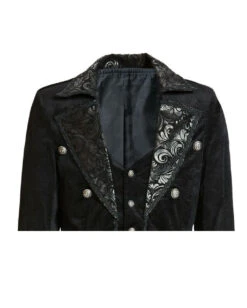 Gothic Vampir Piratenmantel 15 Gothic Vampir Piratenmantel -Halloween Kostüme Geschäft gothic vampir piraten mantel gothic samtmantel schwarzer herrenmantel 54312 07