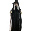 Halloween Figur Hexe Agatha 180cm -Halloween Kostüme Geschäft halloween animatronic hexe agatha 180cm halloween und horror deko und animierte props halloween props 52978
