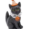 Halloween Clown Katze Mit Kürbis 15cm -Halloween Kostüme Geschäft halloween clowns katze mit kuerbis 15cm halloween clown cat with pumpkin katzen figur halloween 54262