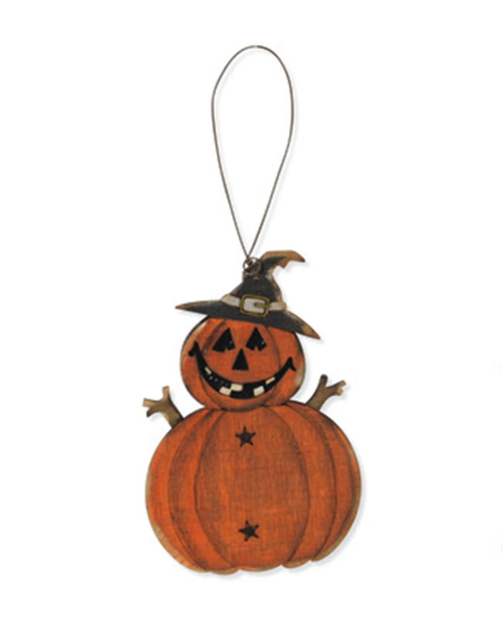 Holz Ornament Halloween Kürbis 8cm 3 Holz Ornament Halloween Kürbis 8cm