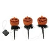 Spooky Halloween Kürbis Mit Erdspieß 3er-Set -Halloween Kostüme Geschäft halloween kuerbis erdspiess 3er set halloween und horror aussendeko halloween pumpkin led decoration 53954