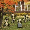 Halloween Skelettfiguren Gartenstecker 4 St. -Halloween Kostüme Geschäft halloween skelett figuren gartenstecker halloween skeleton yard sticks halloween gartendekoration 53668 01