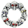 Halloween Totenkopf Türkranz Mit LED Augen 2 Halloween Totenkopf Türkranz Mit LED Augen -Halloween Kostüme Geschäft halloween totenschaedel tuerkranz mit led augen halloween totenkopf tuerkranz halloween skull wreath 39608