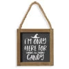 „I´m Only Here For The Candy“ Halloween Wandbild 15cm
