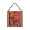 "Witch Way To The Candy" Halloween Wandbild 15cm