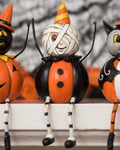 Johanna Parker Kürbis Mumie Vintage Figur -Halloween Kostüme Geschäft johanna parker mumie pumpkin body vintage figur mummy pumpkin body vintage figure halloween dekoration 52923 2