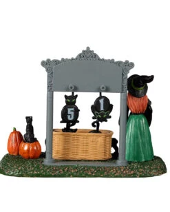Lemax Spooky Town - Schwarzer Katzen Countdown -Halloween Kostüme Geschäft lemax spooky town black cat countdown halloween dekoration spooky town figuren kaufen 53839 04