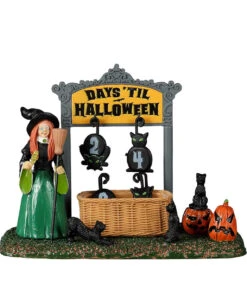 Lemax Spooky Town - Schwarzer Katzen Countdown -Halloween Kostüme Geschäft lemax spooky town black cat countdown halloween dekoration spooky town figuren kaufen 53839 05