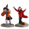 Lemax Spooky Town - Erschrockene Halloween Kids 2er Set -Halloween Kostüme Geschäft lemax spooky town figuren terrfiied trick or treaters halloween dekoration 53617 01