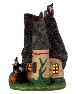 Lemax Spooky Town - Das Hexenhäuschen -Halloween Kostüme Geschäft lemax spooky town the witchs cottage halloween deko hexenhaus spooky town gebaeude 53858 3