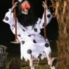 LED Clownskelett Auf Schaukel 90 Cm 1 LED Clownskelett Auf Schaukel 90 Cm -Halloween Kostüme Geschäft leuchtendes clowns skelett auf schaukel 90cm 37477 1
