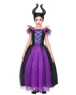 Malefizia Kinderkostüm Mit Hörner -Halloween Kostüme Geschäft malefizia kinderkostuem mit kopfschmuck malefizia child costume with horns halloween kostuem 52046 03