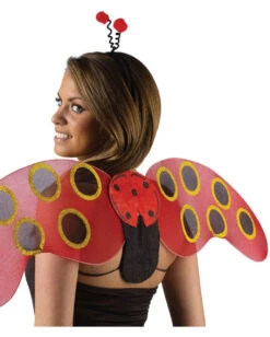 Marienkäfer Flügel & Haarreif Set 5 Marienkäfer Flügel & Haarreif Set -Halloween Kostüme Geschäft marienkaefer set fuer damen ladybug kostuem accessoires fuer frauen marienkaefer fluegel und haarreif 28314 2