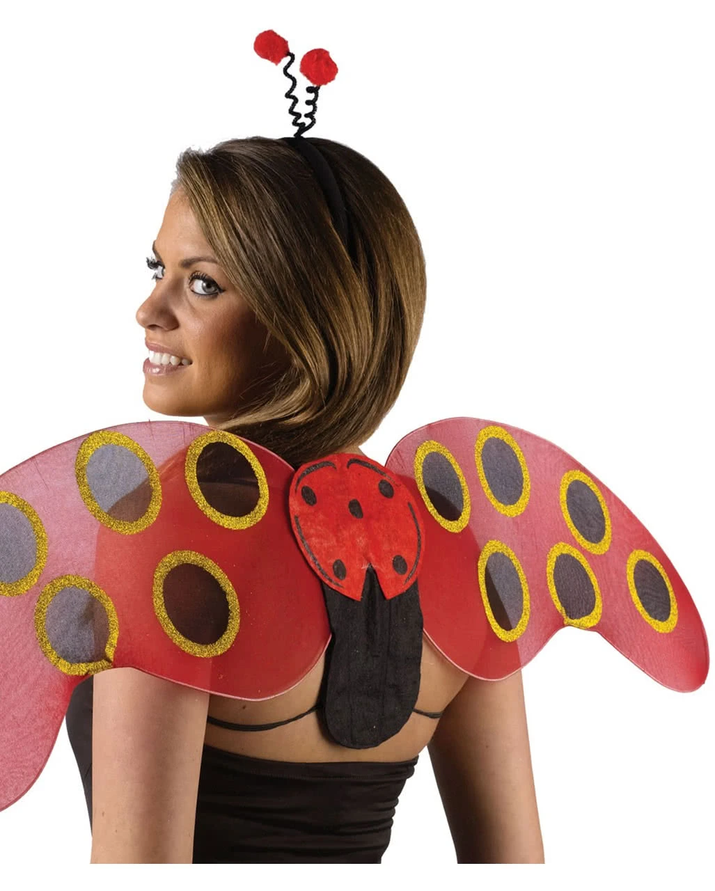 Marienkäfer Flügel & Haarreif Set 4 Marienkäfer Flügel & Haarreif Set – Bild 2