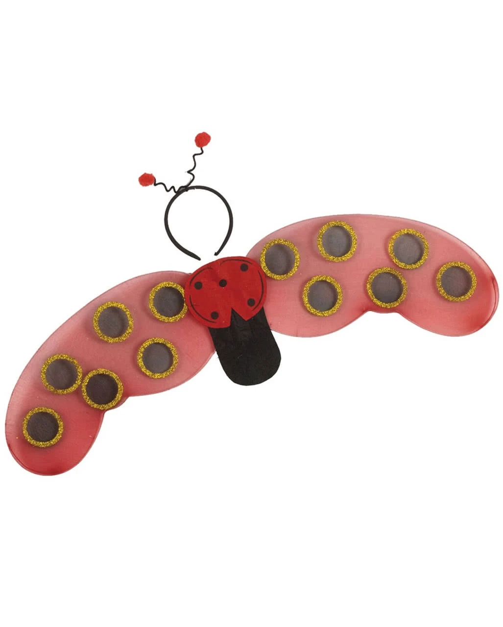 Marienkäfer Flügel & Haarreif Set 3 Marienkäfer Flügel & Haarreif Set