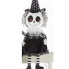 Frau Knochenhexe Kantenhocker Figur 40cm -Halloween Kostüme Geschäft mrs bone skully kantenhocker figur 40cm mrs boneskully sitting figure halloween skeletthexe figur halloween deko kinder 53801