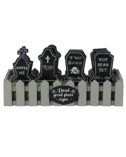 Blumenfriedhof Grabstein Schild