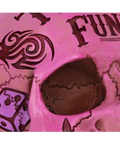 Pinke Tattoo Fund Totenschädel Spardose -Halloween Kostüme Geschäft pinke tattoo fund totenkopf spardose pinke tattoo fund money box totenschaedel geschenkartikel 54552 05