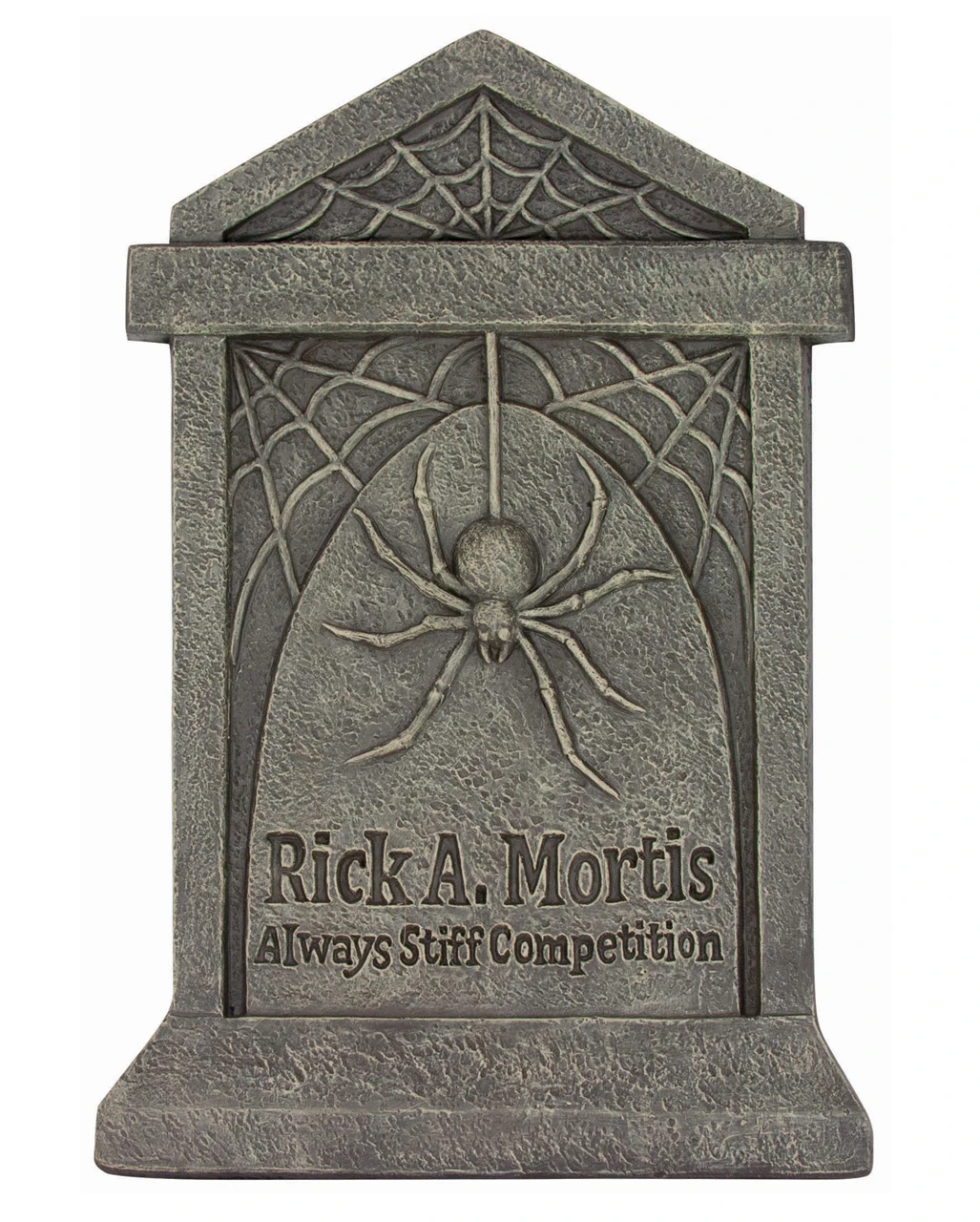Grabstein Mit Spinnennetz & Spinne 70cm 4 Grabstein Mit Spinnennetz & Spinne 70cm – Bild 2