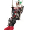 Schaukelnder Horror Clown Chuckles Halloween Animatronic