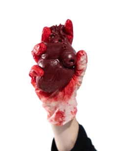 Realistisches Menschenherz Aus Gelatine -Halloween Kostüme Geschäft schneidbares menschenherz aus gelatine sliceable human heart made of gelatin halloween deko 52573 02