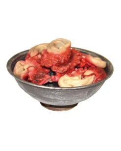 Schale Mit Blutigen Ohren