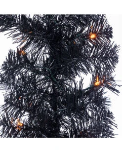 Halloween Kostüme Geschäft -Halloween Kostüme Geschäft schwarze halloween girlande mit orangen leds 183cm black halloween garland with orange led lights 54293 2