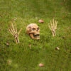 Ground Breaker Totenschädel Und Knochenhände Set -Halloween Kostüme Geschäft skelett ground breaker schaedel mit haenden halloween garten dekoration halloween party halloween zubehoer 53975