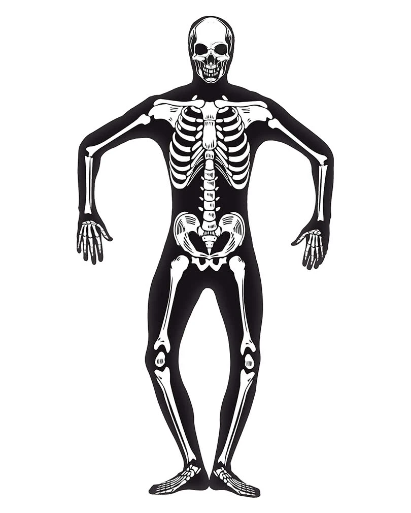 Skelett Skinsuit Nachtleuchtend 3 Skelett Skinsuit Nachtleuchtend