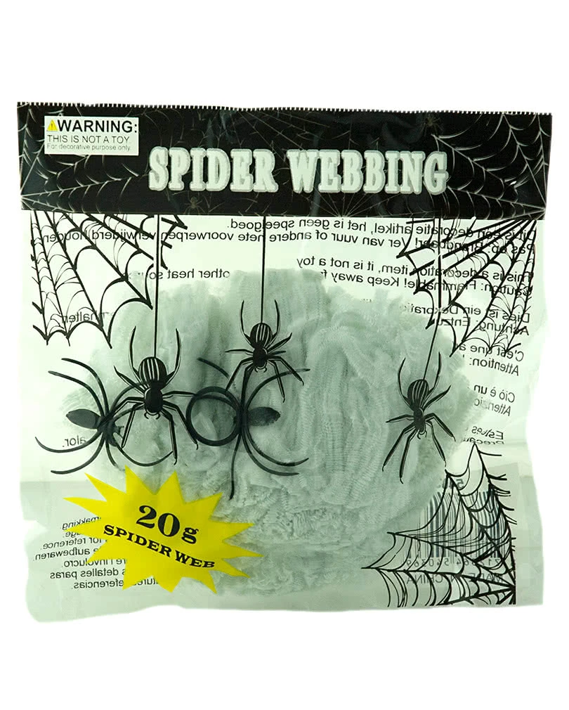 Weißes Spinnennetz 20gr. 3 Weißes Spinnennetz 20gr.