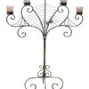Silber-goldener Metall Spinnweben Kerzenständer -Halloween Kostüme Geschäft spinnweben metall kerzenstaender silber gold spiderweb metal candelabra silver gold halloween tischdeko 530345jpg
