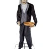 Sprechender Hausdiener Mit Tablett 1 Sprechender Hausdiener Mit Tablett -Halloween Kostüme Geschäft sprechender butler mit tablett halloween animatronic talking butler with tablet 51759 01