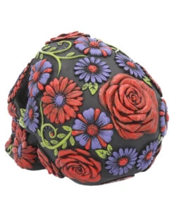 Sugar Skull Mit Blütenmuster -Halloween Kostüme Geschäft sugar skull mit blueten ornament sugar skull mit bluetenmuster sugar bloom skull 39199 04