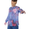 Zombie Shirt Mit Realistic Print -Halloween Kostüme Geschäft teenager zombie longsleeve blutiges horror shirt fuer kids 23030 front