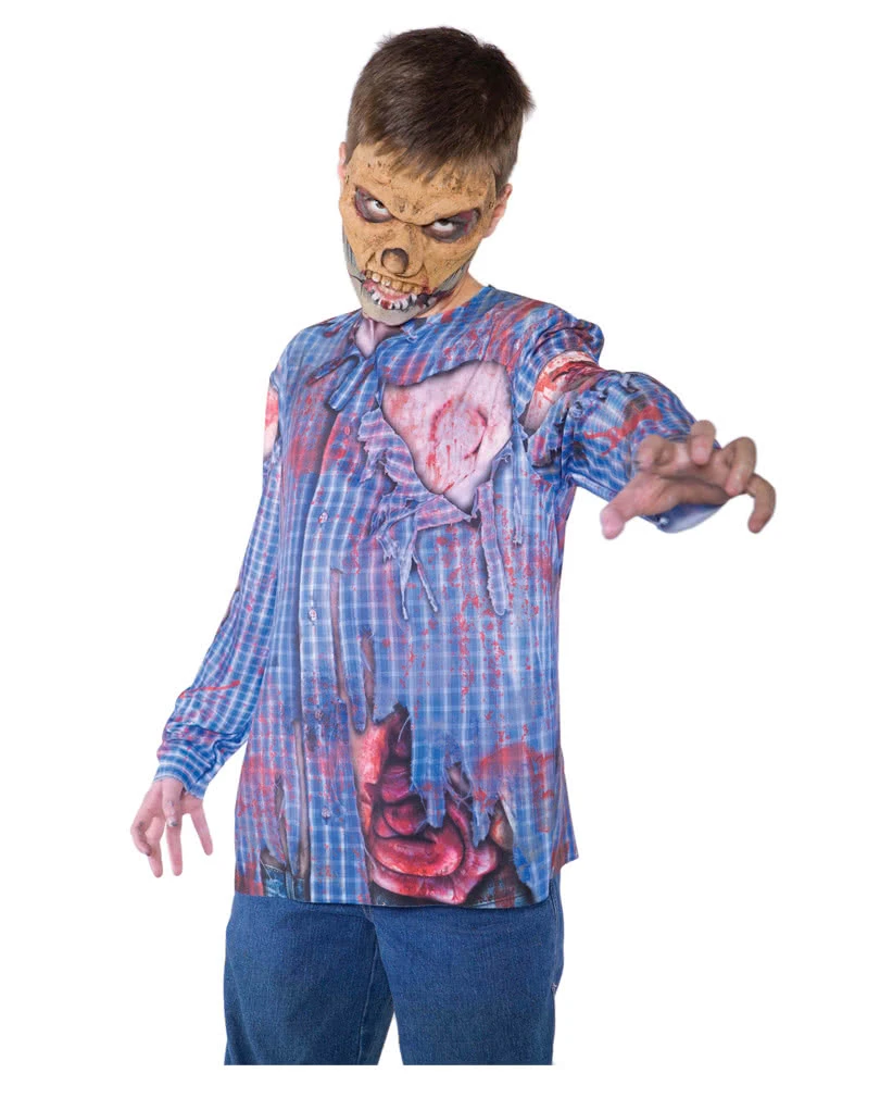 Zombie Shirt Mit Realistic Print 3 Zombie Shirt Mit Realistic Print