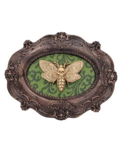 Totenkopfschwärmer Motte Wandbild -Halloween Kostüme Geschäft totenkopfschwaermer motte wandbild atropos macabre moth wall plaque gothic deko 50334 04