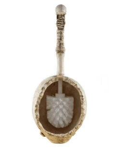 Totenkopf Toiletten Bürstenhalter Mit Bürste -Halloween Kostüme Geschäft totenschaedel toiletten buerstenhalter gothic deko totenkopf klobuerstenhalter 39761 02