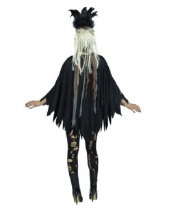 Kostümponcho Voodoo Skelett -Halloween Kostüme Geschäft voodoo kostuem poncho kostuem ueberwurf fuer halloween voodoo poncho 31102 3