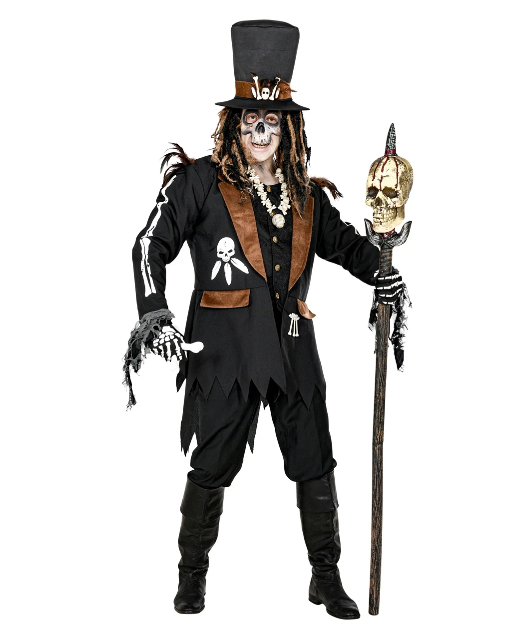 Voodoo Priester Halloween Kostüm 3 Voodoo Priester Halloween Kostüm